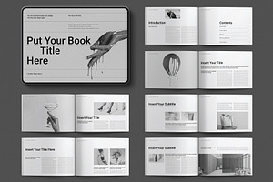 Digital Book Layout Design Template, a Magazine Template by E-Type