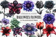 Halloween Flowers Clipart, an Illustration by Designworld (Thumbnail 1 of 5)