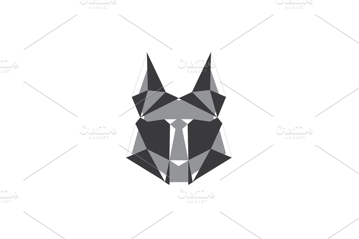 Geometric wolf logo, a Branding & Logo Template by Dilum360 (Photo 1 of 2)