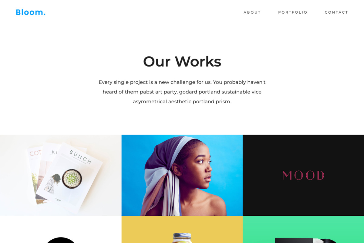 Bloom Portfolio HTML Template preview 4