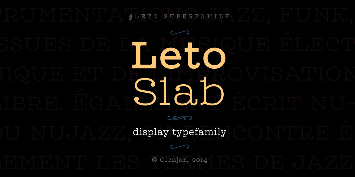 Leto Slab, a Slab Serif Font by Glen Jan (Photo 1 of 9)