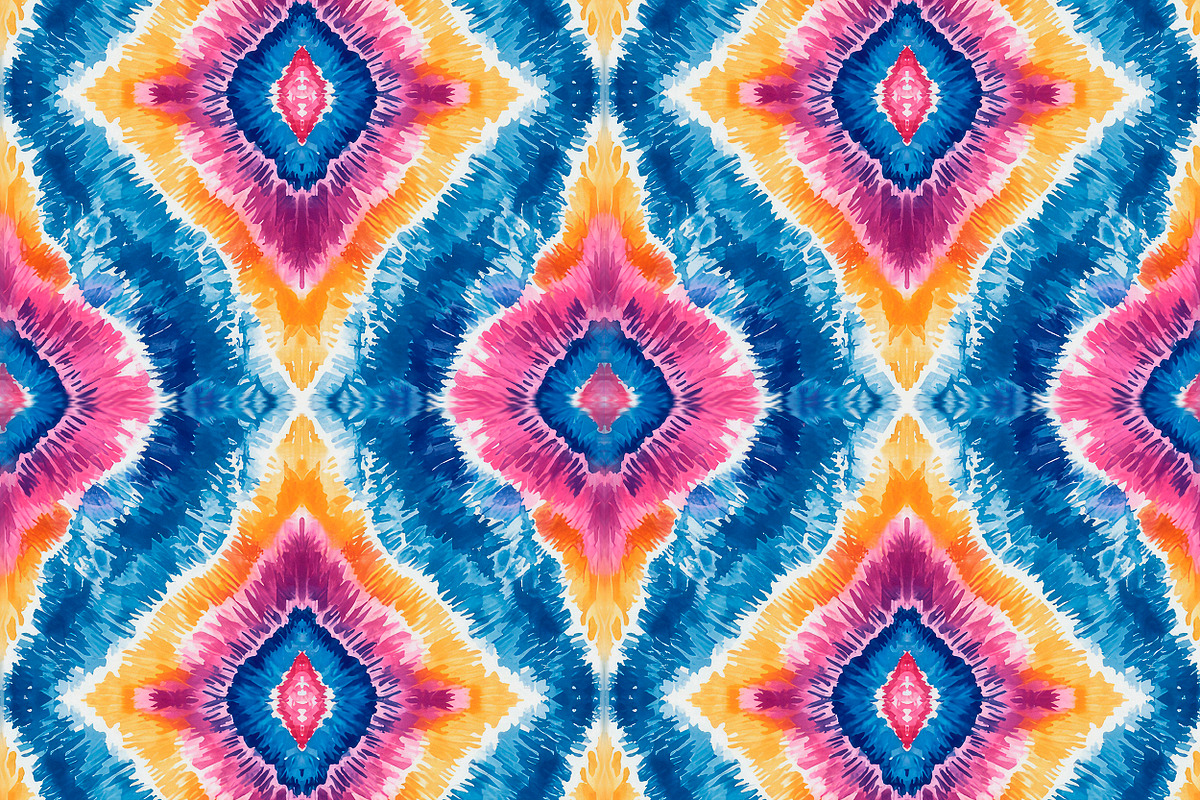 Tie dye shibori watercolor patterns, a Pattern Graphic by SketchArtStudio (Photo 6 of 14)
