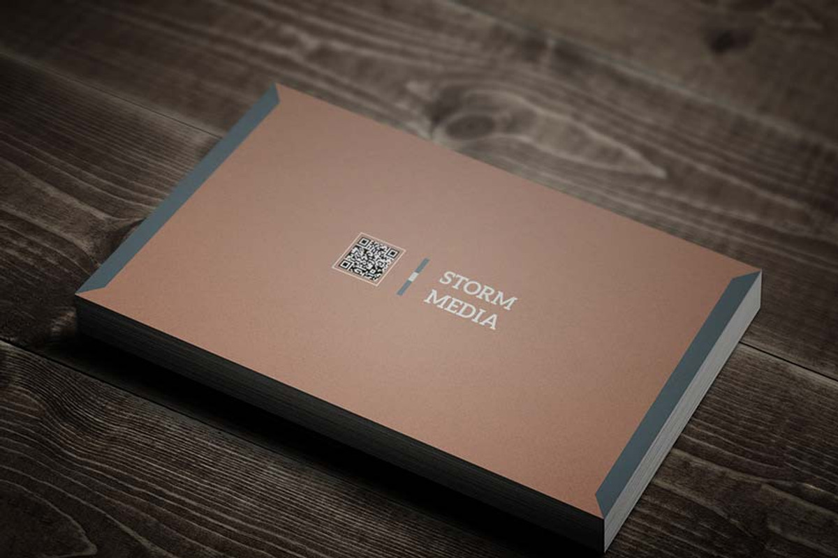Minimal Corporate Business Card V4, a Business Card Template by PSD Storm (Photo 1 of 6)