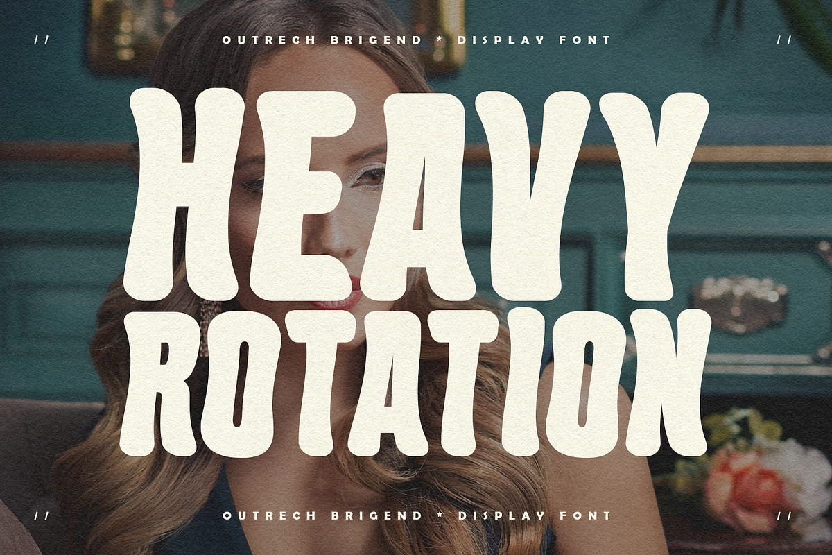 Outrech Brigend Bold Psychedelic, a Sans Serif Font by Maulana Creative (Photo 2 of 6)