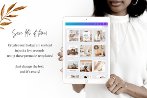 Boho Instagram Template Bundle