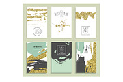 24 invitations with gold texture, a Card Template by Lera Efremova (Thumbnail 2 of 5)