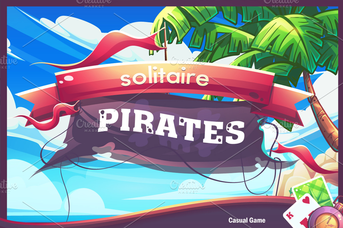 Solitare Pirates - Casual Game UI, an UI Kit Template by Nearbirds (Photo 1 of 12)