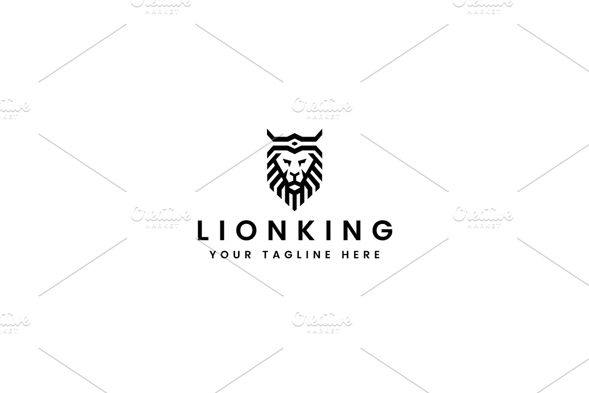 lion king logo design, a Branding & Logo Template by Team_Ultra_Graphics