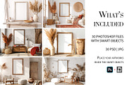 Boho Style Frame Mockup Bundle, a Household Mockup by AlineArtStore (Thumbnail 2 of 12)