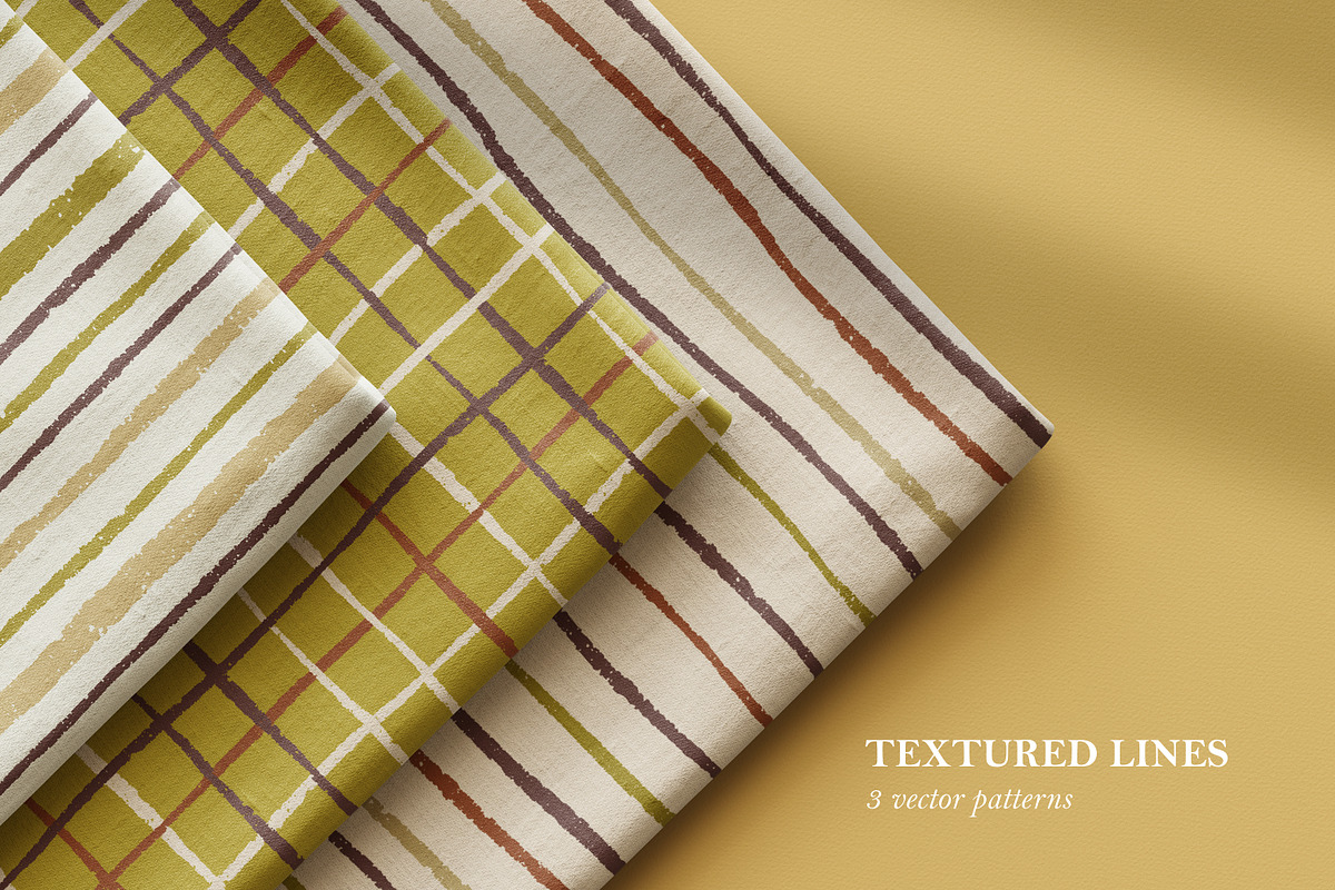 Checkered, striped seamless patterns, a Pattern Graphic by Good Studio (Photo 1 of 8)