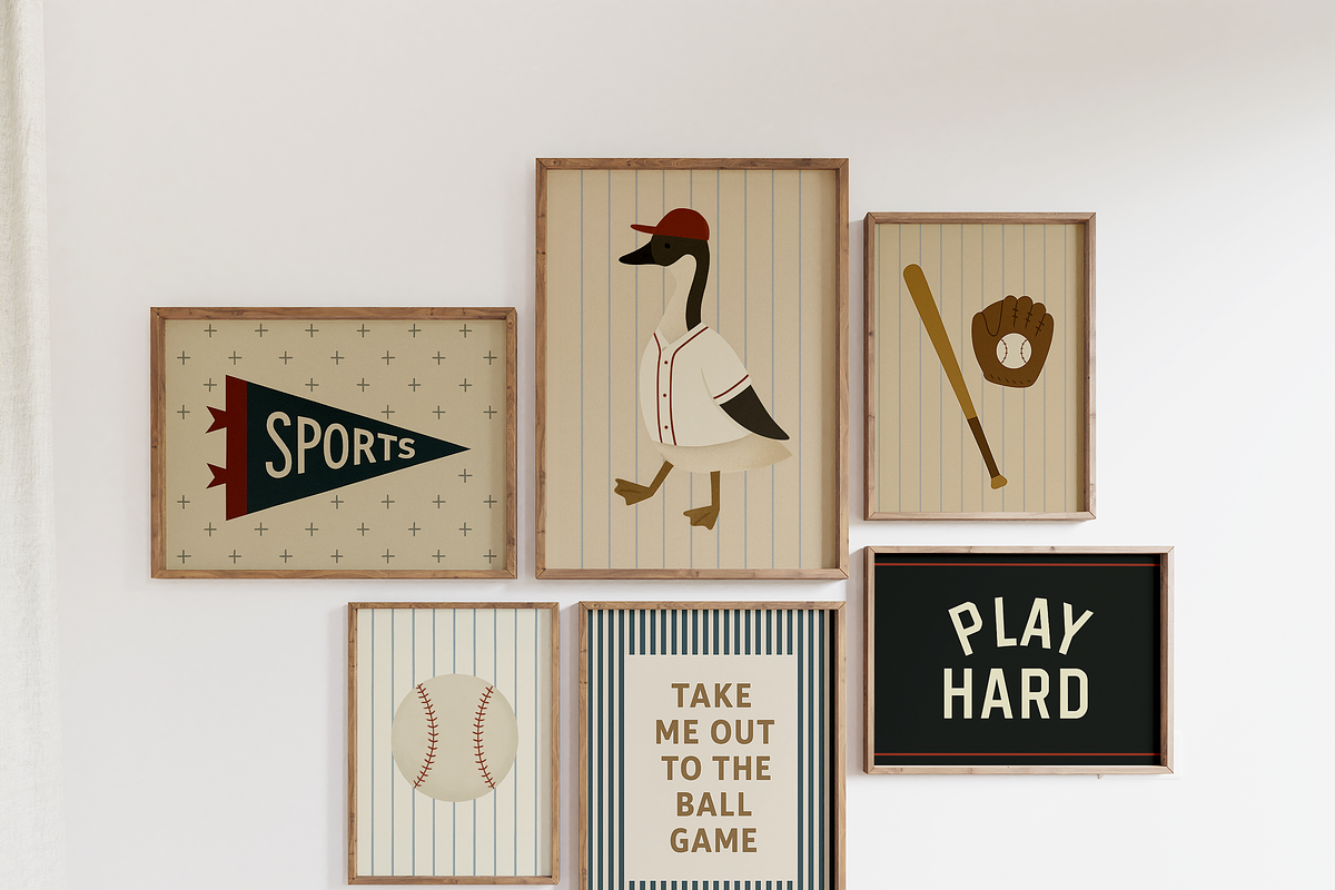 100 Retro Sports Kids Prints Bundle, a Graphic by Malunio (Photo 4 of 4)