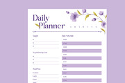 White Purple Weekly Daily Planner, a Stationery Template by Neermana (Thumbnail 2 of 4)