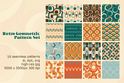 Retro Geometric Seamless Pattern Set, a Pattern Graphic by Svetlana Lerie (Thumbnail 3 of 8)