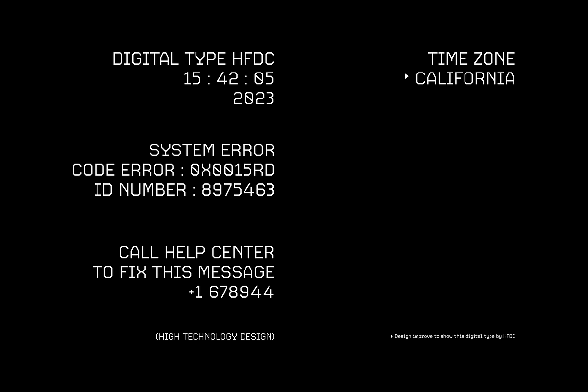 HF Mourtec Monospaced, a Sans Serif Font by 24Design Studios (Photo 7 of 14)