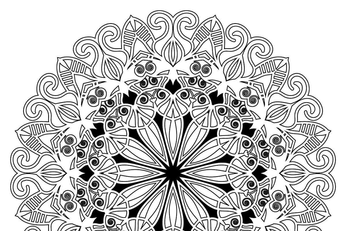 27 mandala vector backgrounds design, a Pattern Graphic by NJ Himel (Photo 8 of 28)