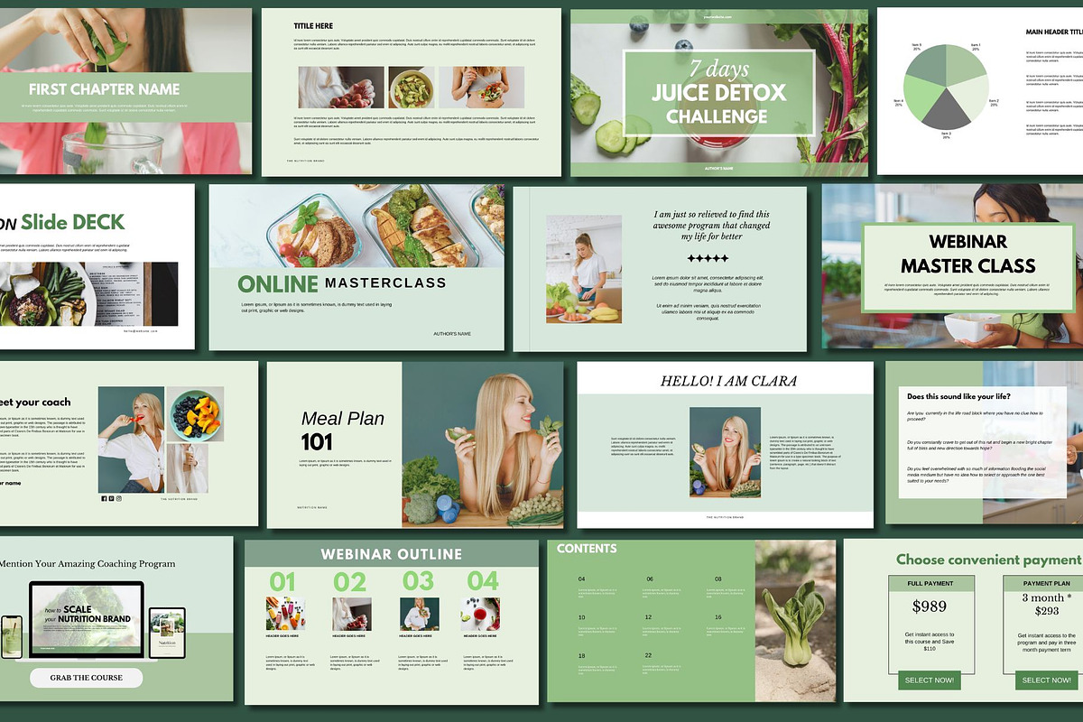 Nutrition Coach Course Creator Canva, a Social Media Template by Deepa Template Studio (Photo 5 of 48)