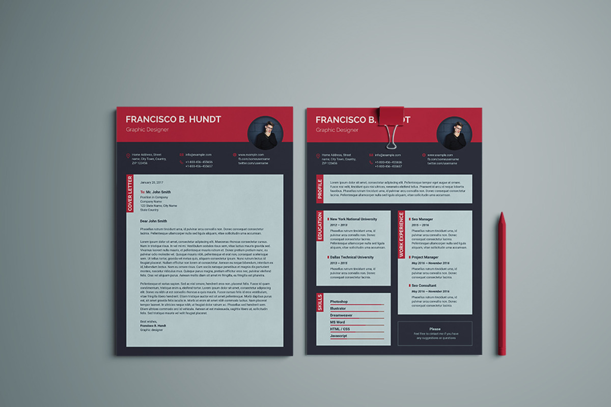 Resume Template, a Resume Template by Viktor (Photo 2 of 3)