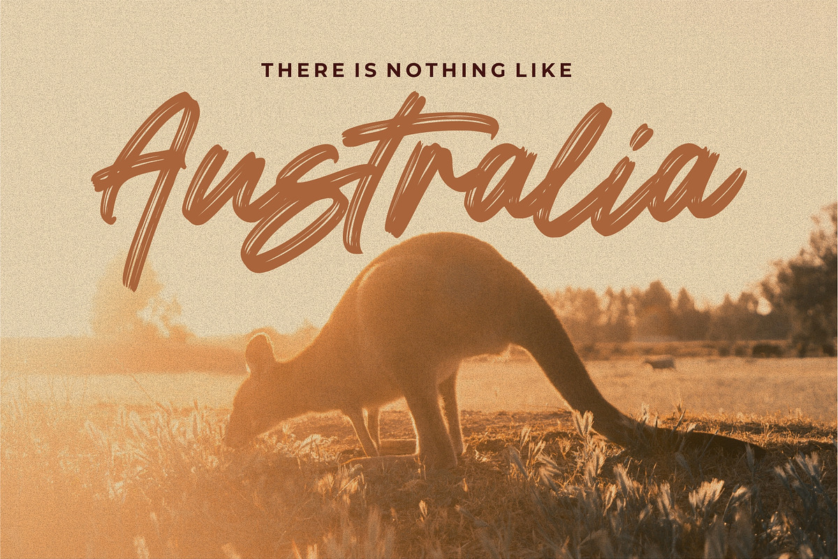 Besteam • A Brush Font preview 8
