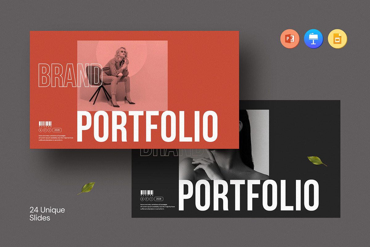 Brand Portfolio Template, a Presentation Template by Slide_Genius1 (Photo 1 of 7)
