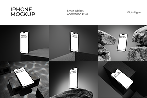 Modern iPhone Screen Mockups, a Device Mockup by limitype