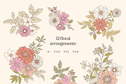 Summer Floral Patterns and Vectors, a Decorative Illustration by Emma Webb Studio (Thumbnail 6 of 14)