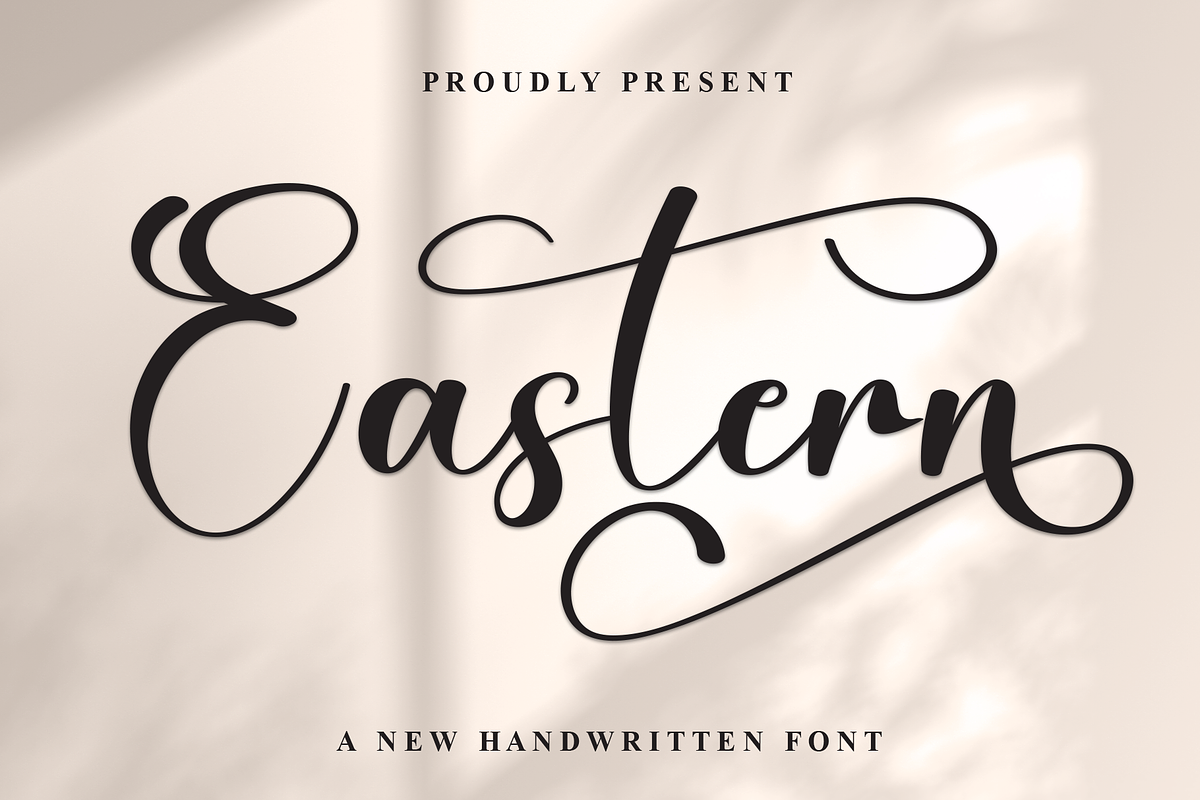 Eastern | Script Font, a Handwritten Font by Scratchones (Photo 1 of 9)