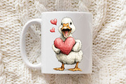 Valentine Goose Clipart, an Illustration by OK Design (Thumbnail 5 of 6)