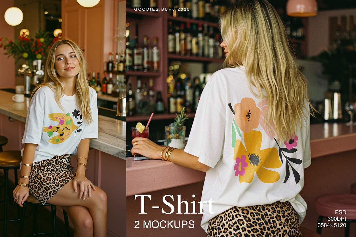 T-Shirt Mockup Bundle, a Shirt Mockup by Goodies.Buro (Photo 1 of 3)