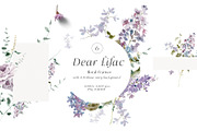 Floral Lilac Watercolor Collection, an Illustration by Grace Noboa Illustrations (Thumbnail 8 of 13)