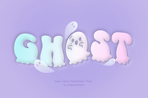 Ghost Creepy Cute Halloween Font