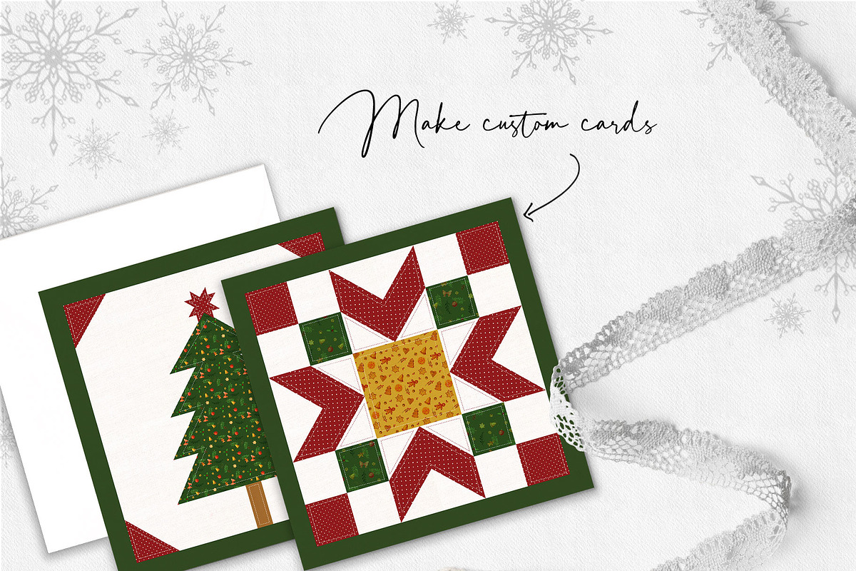 Christmas Quilt Illustrations, a Decorative Illustration by Maggie Stilwell Design (Photo 4 of 9)