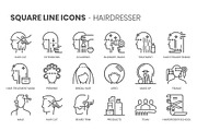 Square line icons, an Outline Icon by Howcolour (Thumbnail 58 of 85)