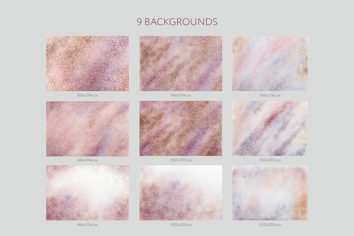 Watercolor & Glitter, a Texture Graphic by SurfaceStories (Photo 3 of 7)