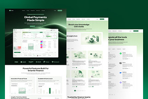 Global Payments Website, Mobile App, an UI Kit Template by Lumina_ui_ux202