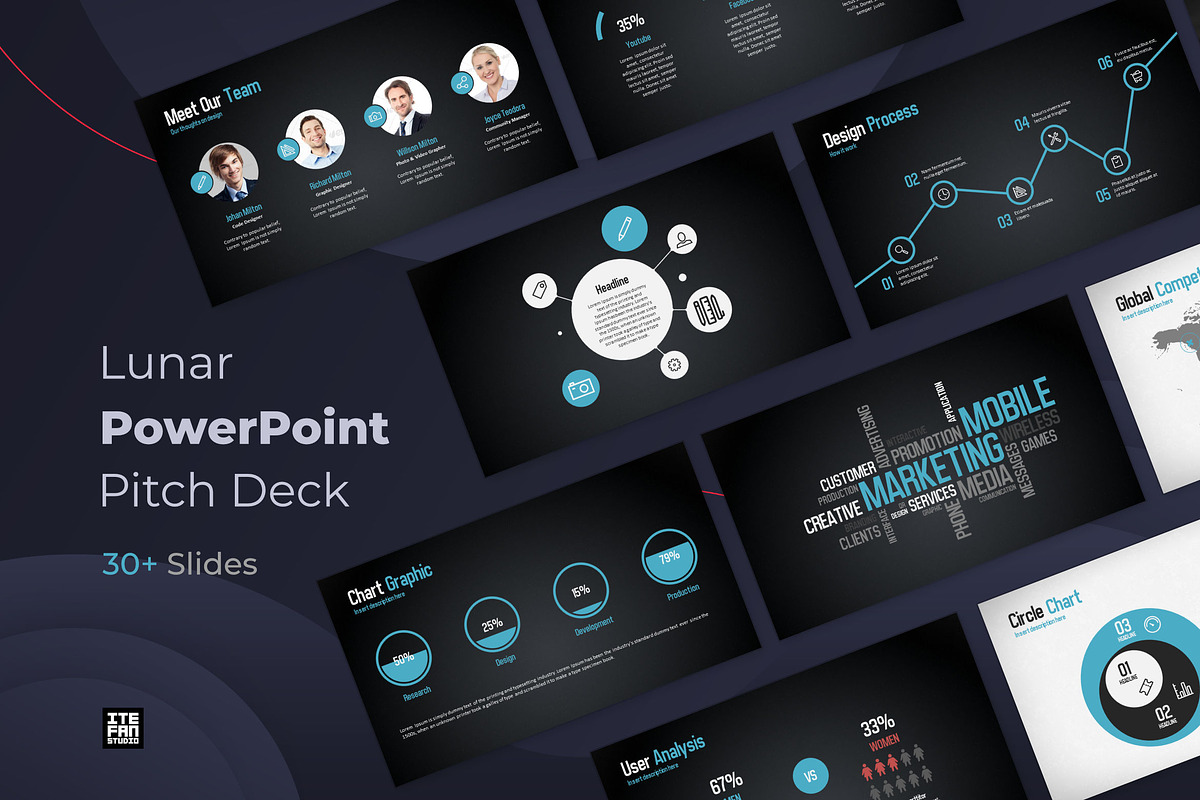 Lunar Presentation Template, a Presentation Template by itefan Studio (Photo 1 of 4)
