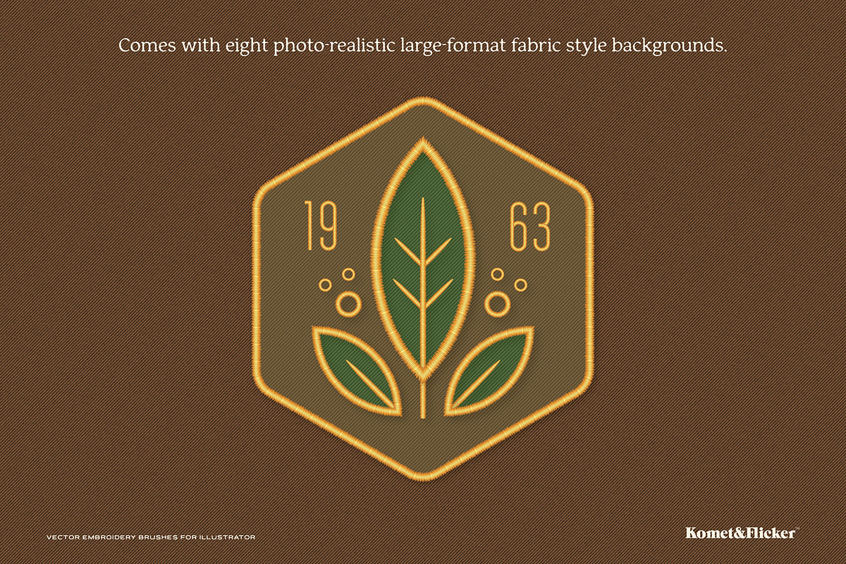 Vector Embroidery Brushes, a Brush Add-On by Komet & Flicker (Photo 9 of 13)