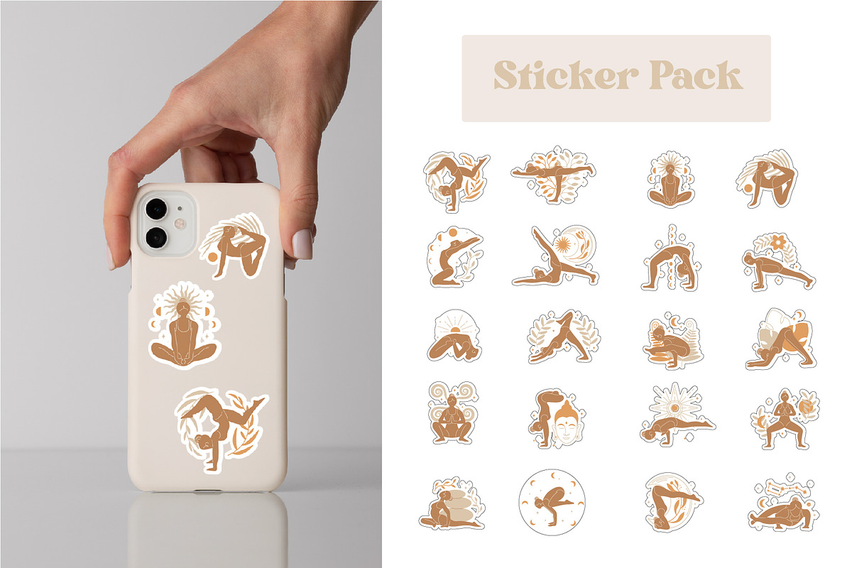 Yoga Vector Clip Art Collection, a Healthcare Illustration by Vibérains (Photo 12 of 13)