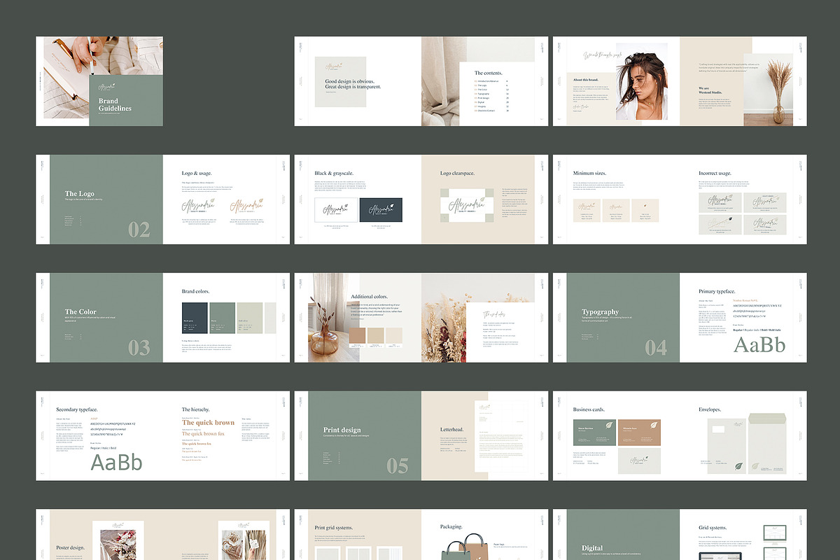 Alessandria - Brand Guidelines, a Brochure Template by Imagination Area (Photo 10 of 10)