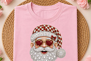 Retro Santa Rhinestone Png, a Seasonal Illustration by DreamCafeArt (Thumbnail 2 of 6)