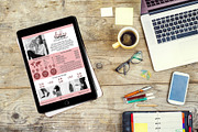 One Page Media Kit in Pink, a Templates & Theme by ProductiveandFree (Thumbnail 9 of 11)
