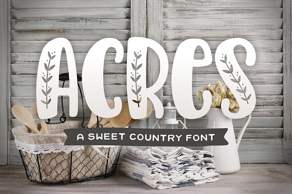 Acres Font preview 8