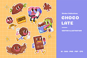 Vintage Retro Chocolate sticker, an Object Graphic by Vesvocrea (Thumbnail 1 of 2)