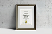 A4 Passe-partout Certificate Mock-up, an Advertising Mockup by zippypixelstudio (Thumbnail 9 of 13)