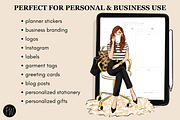 Girl Boss 25 Fashion Clipart, an Illustration by Parinaz Wadia Design (Thumbnail 5 of 5)