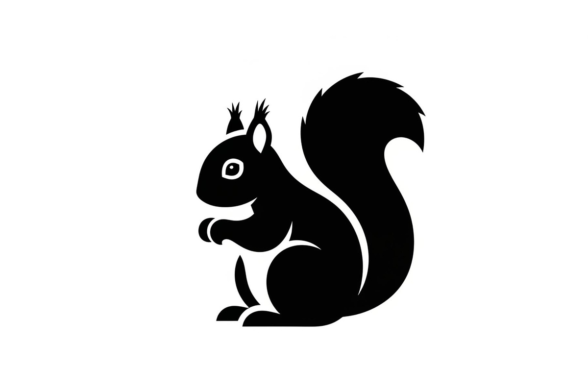 Squirrel Silhouette Vector Bundle, an Illustration by yasushie (Photo 34 of 48)
