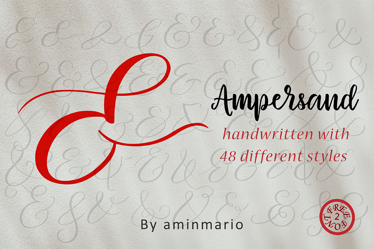 AMPERSAND | 48 different styles preview 7