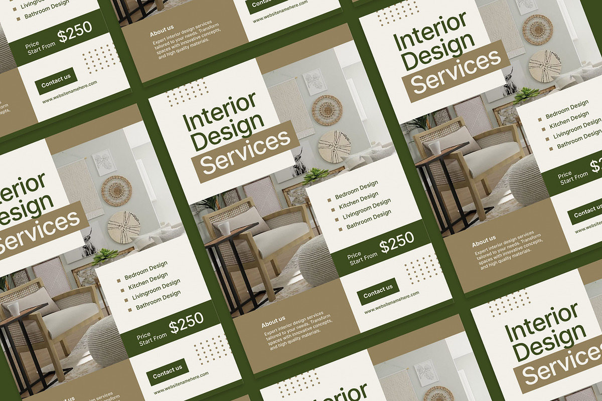 Interior Design Service - Flyer, a Print Template by Izdihaar_Studio (Photo 2 of 3)