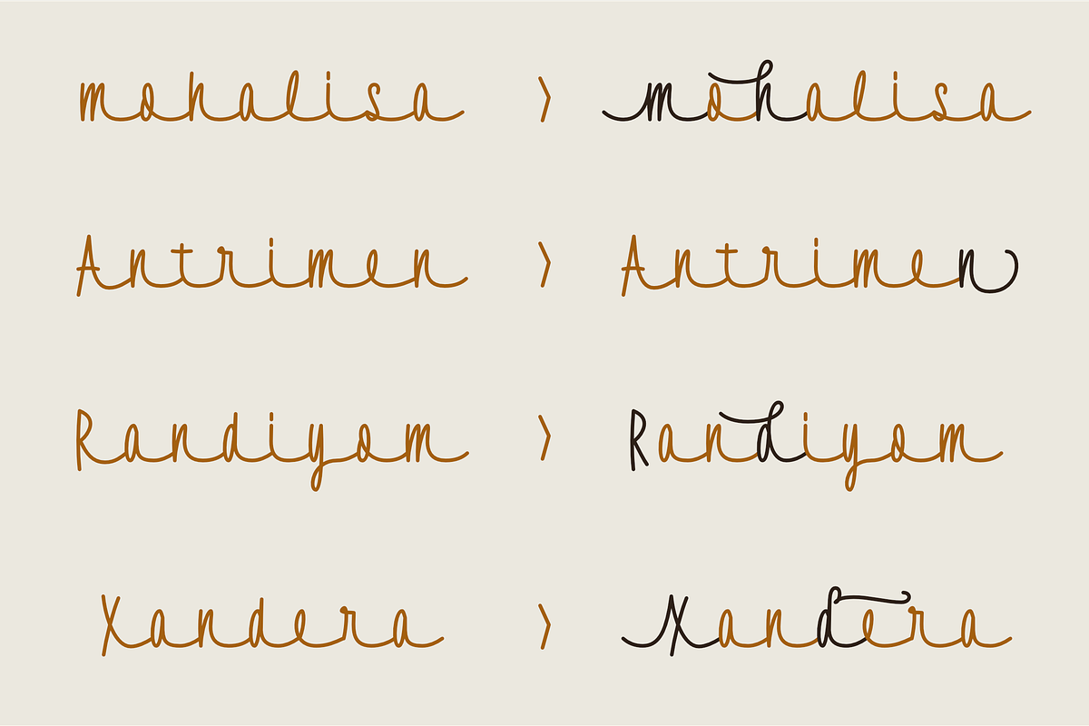 Flownice, a Handwritten Font by ahweproject (Photo 10 of 10)