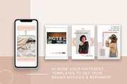 Rose Gold Social Media Bundle Canva, a Social Media Template by Fancy Malone (Thumbnail 4 of 12)