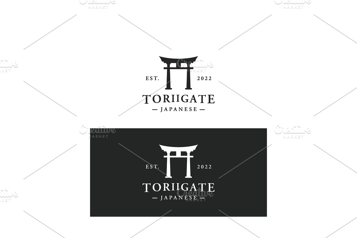 Japanese torii gate logo, a Branding & Logo Template by LOGOCREATIVE